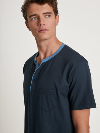 HERREN Nachthemd, dark sapphire