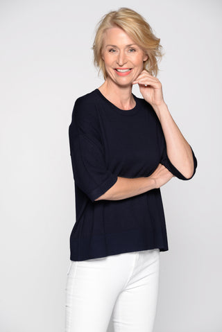 Rdh.-Pullover, 1/2 Arm, uni