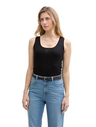 Basic Top mit Rundhalsausschnitt