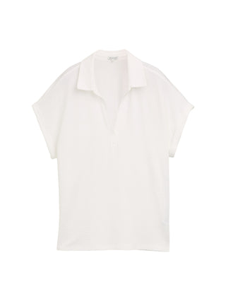 T-Shirt in Polo-Optik