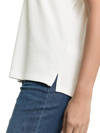 T-Shirt in Polo-Optik