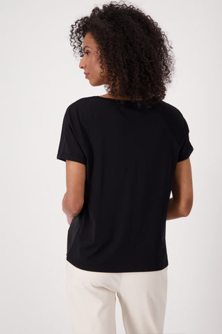 T-Shirt, schwarz