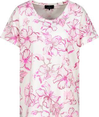 T-Shirt, bubblegum gemustert