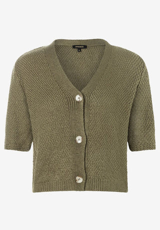 Kurzarm-Cardigan  tundra olive  Sommer-Kollektion