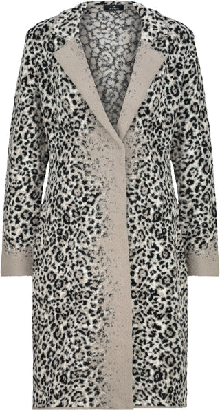 Strickjacke, greige gemustert