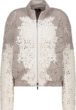 Strickjacke, greige