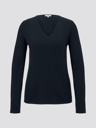 Pullover mit V-Ausschnitt