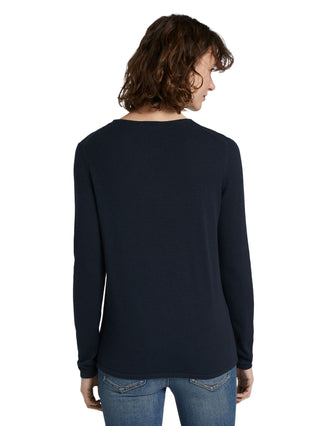 Pullover mit V-Ausschnitt