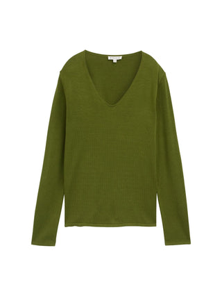 Strickpullover mit V-Ausschnitt