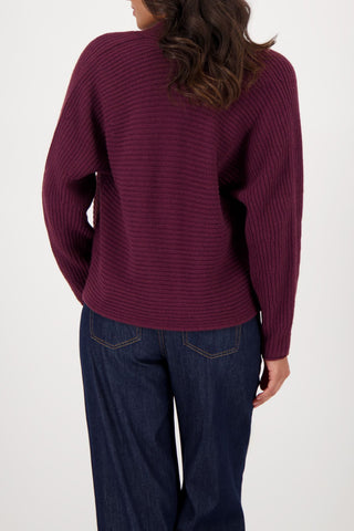Strickjacke, bordeaux