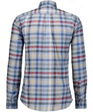 Karo-Hemd Ceramica, Button-down-Kragen