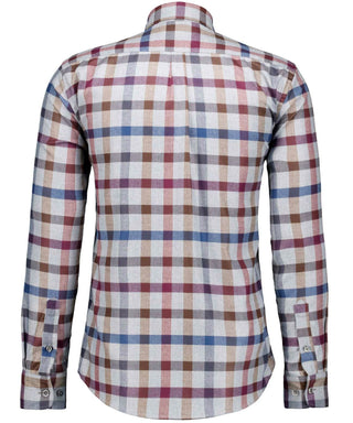 Karo-Hemd Ceramica, Button-down-Kragen