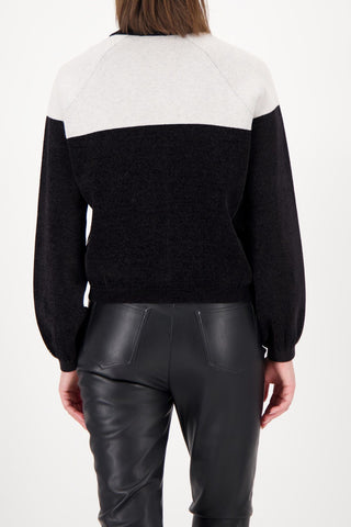 Strickjacke, schwarz