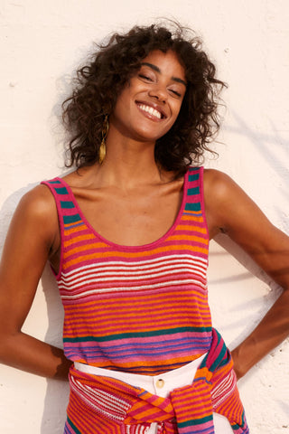 Stricktop 100% Leinen