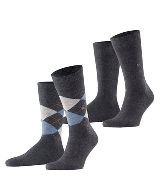 Burlington Everyday Argyle Mix 2-Pack Herren