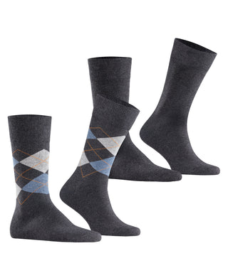 Burlington Everyday Argyle Mix 2-Pack Herren