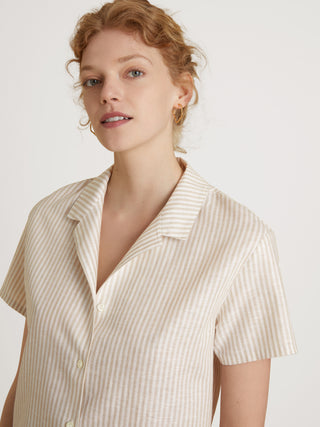 DAMEN Pyjama kurz, etherea taupe