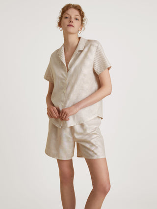 DAMEN Pyjama kurz, etherea taupe