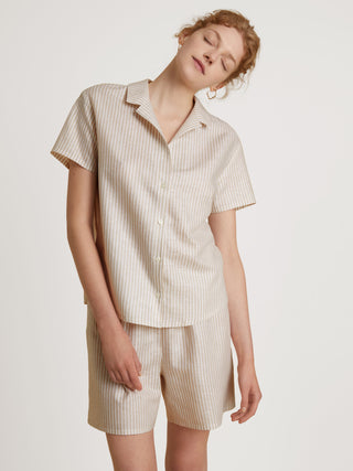 DAMEN Pyjama kurz, etherea taupe