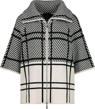 Strickjacke, sandshell gemustert