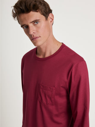 HERREN Pyjama, mars red