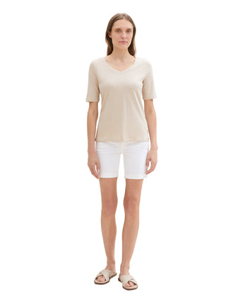 Alexa Slim Bermuda mit Bio-Baumwolle