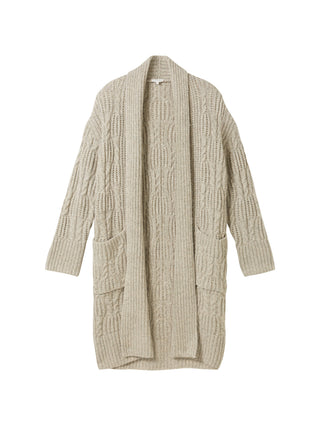 Langer Cardigan mit recycelter Wolle