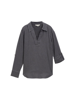 Oversized Flanell Bluse mit Karomuster