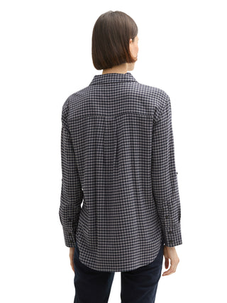 Oversized Flanell Bluse mit Karomuster