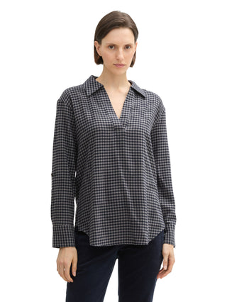 Oversized Flanell Bluse mit Karomuster