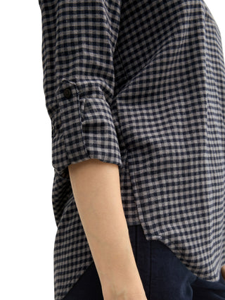 Oversized Flanell Bluse mit Karomuster