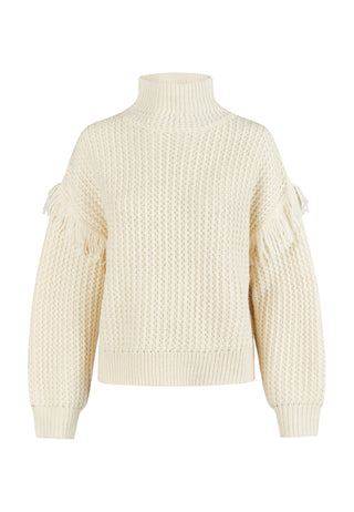 Pullover mit Fransendetails