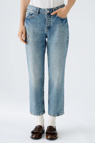 Jeans THE GIRLFRIEND Straight Fit, cropped