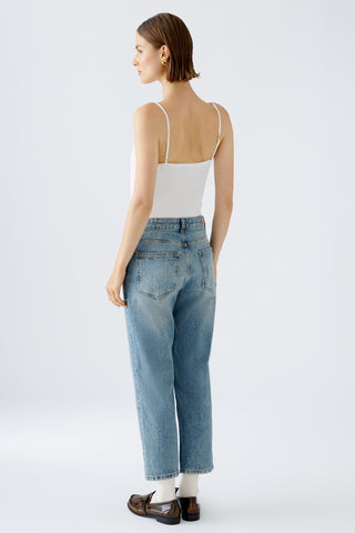 Jeans THE GIRLFRIEND Straight Fit, cropped