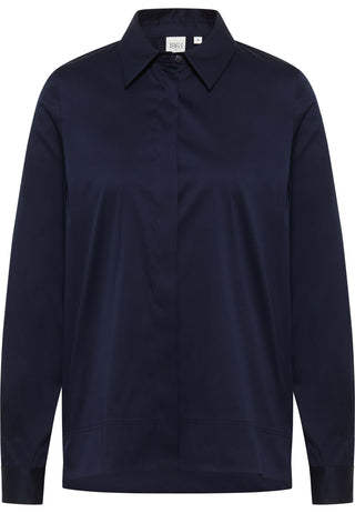Signature Shirt Bluse Popeline Langarm