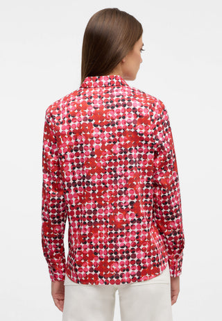 Bluse Satingewebe Langarm