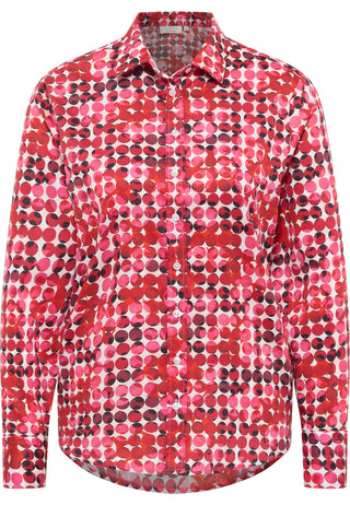 Bluse Satingewebe Langarm