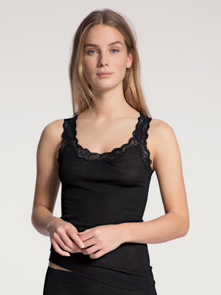 Top ohne Arm, Wolle & Seide