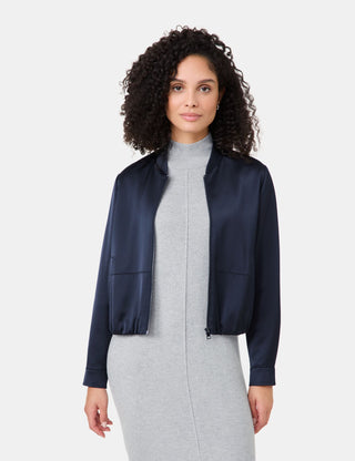 Satinierter Blouson
