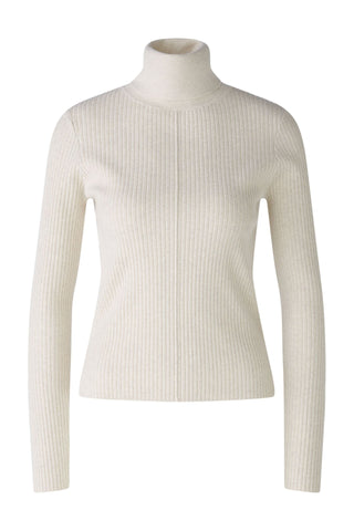 Rollkragenpullover mit Seide und Kaschmir