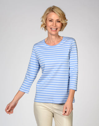 NOS Rdh.-Shirt,3/4 Arm, Ringel