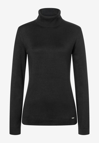 Rollkragenpullover  schwarz  Herbst-Kollektion