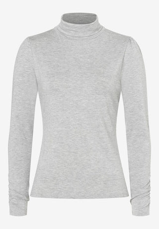 Rollkragenshirt  grau melange  Herbst-Kollektion