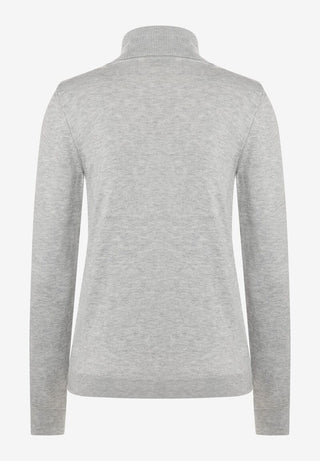 Rollkragenpullover  grau melange  Herbst-Kollektion