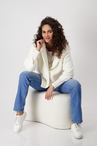 Strickjacke, marshmallow