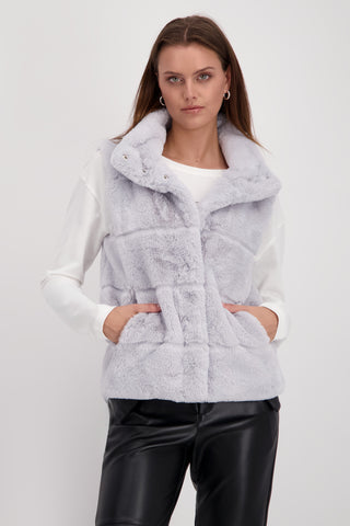 Weste, silver grey