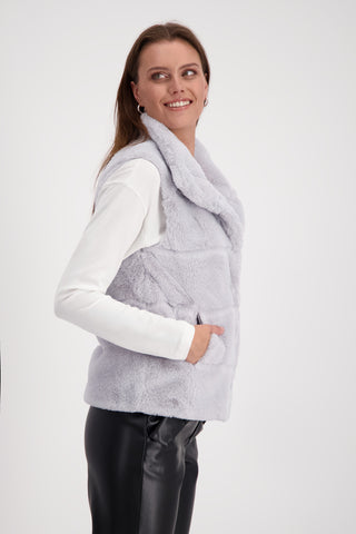 Weste, silver grey