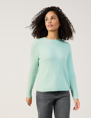 Edel glitzernder Pullover mit Wollanteil