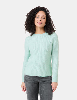Edel glitzernder Pullover mit Wollanteil