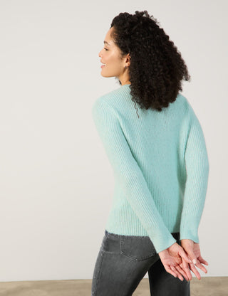 Edel glitzernder Pullover mit Wollanteil